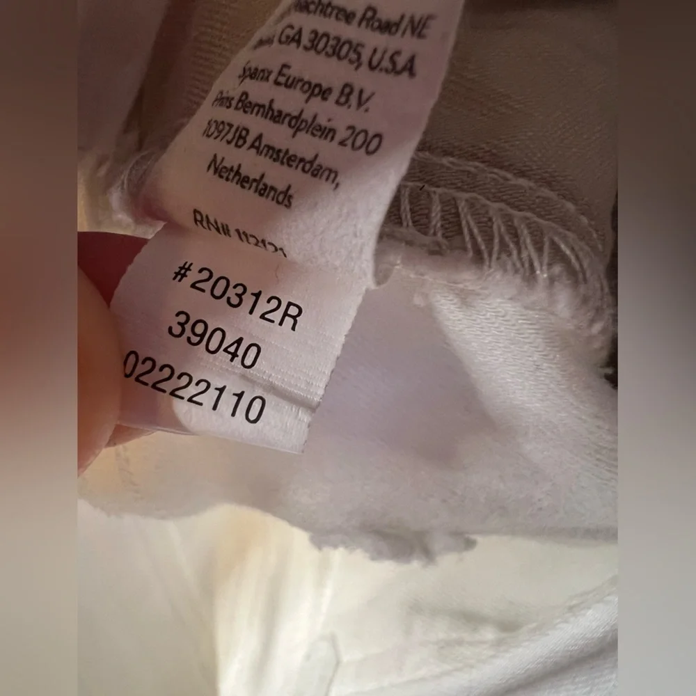 SPANX Stretch Twill Cropped Wide Leg Pant in Bright White Large - Picture 8 of 12